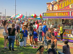 There are over 150 booths at the Festival including plenty of food.